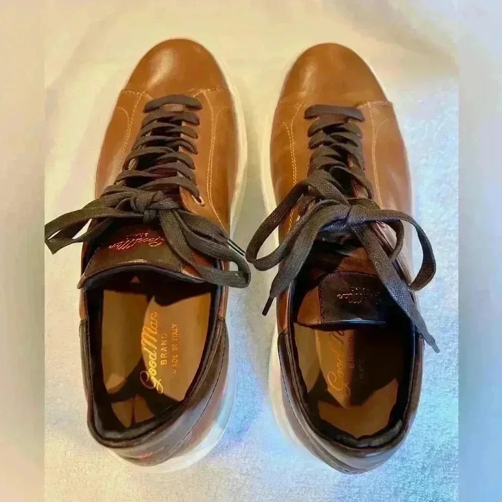 Good Man Brand Classic Legend London Leather Sneaker Size 8.5 Men - Picture 3 of 8